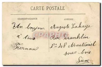 Fontainebleau — A Floresta — Torre Denecourt — LL — Verso