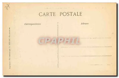 Floresta de Fontainebleau — Chaos das Gorges d'Apremont — Coleção Artística L. MENY — Verso