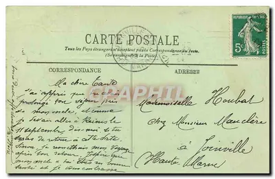 Paryż — Façada katedry Notre-Dame — Wydawca nieznany, n° 1297 — Rewers
