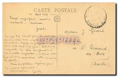 O Mont Saint-Michel — Lado Leste — Editor não identificado, número de série não visível — Verso