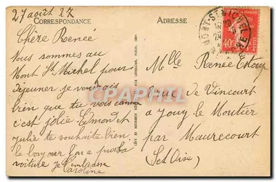 Il Mont-Saint-Michel — Il lato Sud e la Digue — LL — Verso