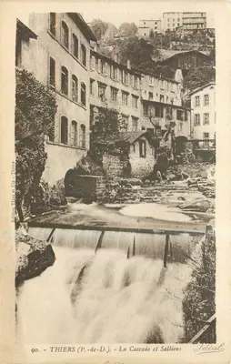Thiers (P.-de-D.) - A Cascata e Sallliens — Edição Tifou e Cie - Thiers, n° 90