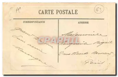 Wodospad Platà Barbe — Wody Mont-Dore — Nieznany wydawca — Rewers