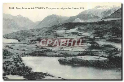 Laffrey — Vista panorâmica dos Lagos — E.R.