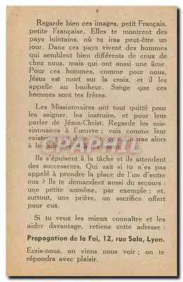 África Negra — Caridade — Hélios M. Lescuyer — Lyon — Verso