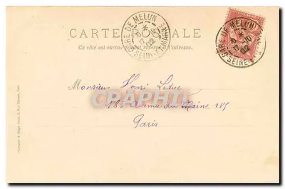 Floresta de Fontainebleau — La Roche-Éponge — Editor A. Roger Frères, n°8 — Verso