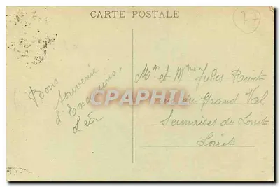 Palácio de Fontainebleau — Fachada para a Cour dos Adeuses (outra vista) — Editor não identificado, n° 30 — Verso