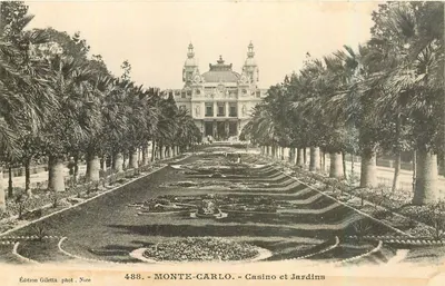 Monte-Carlo - Casino e Jardins — Edição Giletta, fot. Nice, n° 488