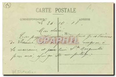 Sion - Statua Jeanne d'Arc — wydawca Sèvres, numer serii nie widoczny — Rewers