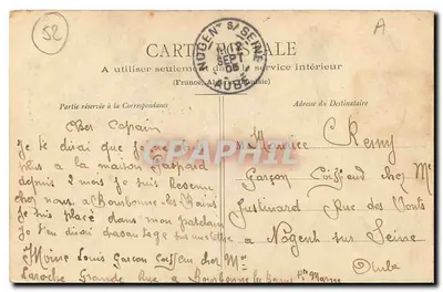 Bourbonne-les-Bains — Torre do Castelo — Livraria Dufey - Fototipia A. Bergeret et Cie, Nancy — Verso