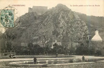 Cherbourg — O Jardim Público e o Forte do Roule — Editor não identificado