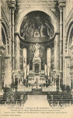 Albert (Somme) — Capela da Virgem Milagrosa antes do bombardeio — O. Grossel