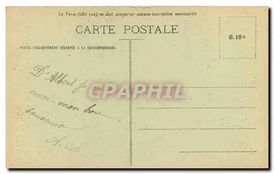 Albert (Somme) — Capela da Virgem Milagrosa antes do bombardeio — O. Grossel — Verso