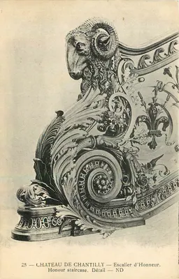 Castelo de Chantilly — Escada de Honra — Detalhe