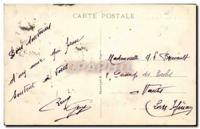 Angers — O Castelo e seus Baluartes Floridos — L. V., fot. — Verso