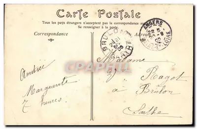 Angers — Ogólny widok, z mostu Haute-Chaine — ND Phot — Rewers