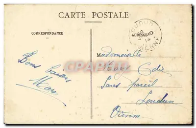 Angers — Most Basse-Chaîne w kierunku Zamek — L. V., pbot. n°478 — Rewers