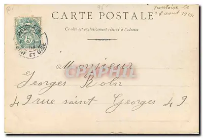 Pontoise — Kościół św. Maclou — wydawca nieznany, numer serii nieczytelny — Rewers