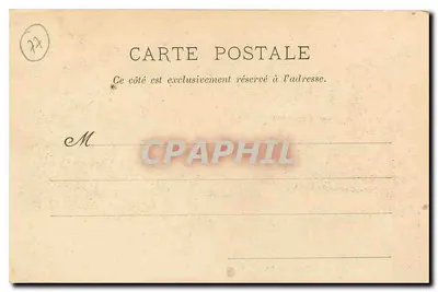 Montereau, a estátua de Napoleão I — Impressora L. Castora — Verso