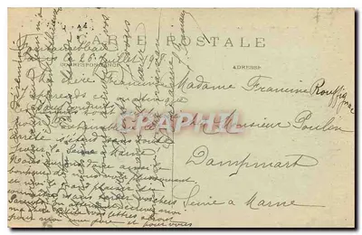 Palazzo di FONTAINEBLEAU — La Façade del Castello (altra vista) — Editore non identificato, n° serie 189 — Verso