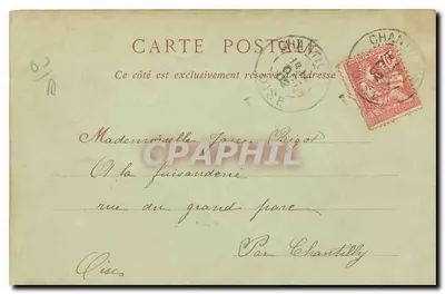 Castelo de Chantilly — Facha Principal — Coleções ND. Fot. n°16 — Verso