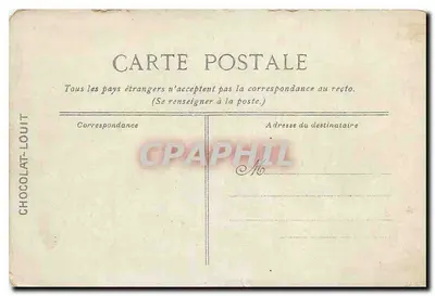 Cartolina d'epoca Tolone — Il Molo di Cronstadt — Verso