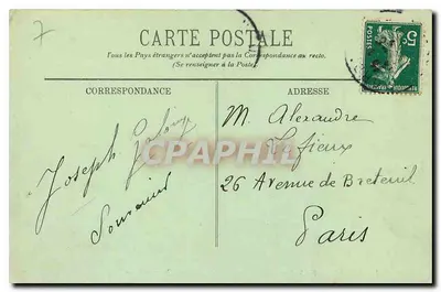 Bordeaux — O Monumento dos Girondinos e a Praça dos Quinconces — LL. — 193 — Verso