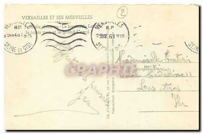 Versalhes — O bassin de Latone — Ed. Guy — Verso