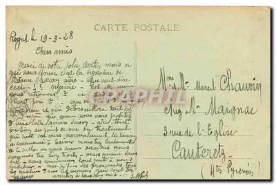 Royat-les-Bains — O Grande Hotel — Editor Ideal, n° 4242 — Verso