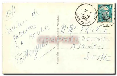 Talloires-Duingt — Jezioro Annecy, Massif des Bauges — Wydawnictwo TÉLÉ — Rewers