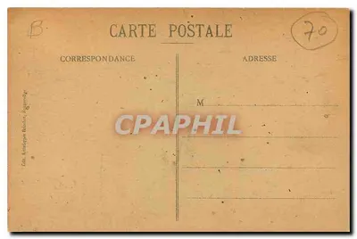 Bilhete postal antigo A Alta Saône Ilustrada Vesoul A Igreja do Coração Santíssimo — Verso