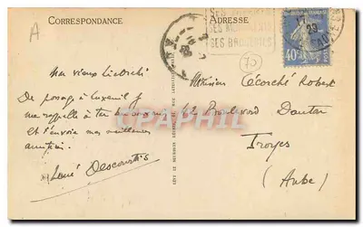 LUXEUIL-LES-BAINS — Antigo Hotel de Ville — LL — Verso