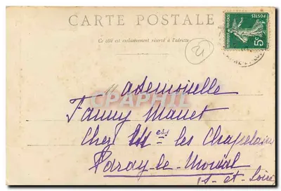 Dijon - Saint-Bénigne — widok katedry — wydawca Gérard, nr 26 — Rewers