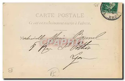 Castello di Châtelard (Lancié) — Collezione dei Castelli della Borgogna, Fototipia Bourgeois Frères, Chalon-sur-Saône — Verso