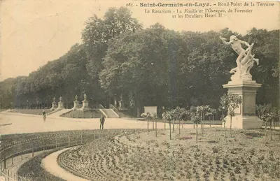 Saint-Germain-en-Laye - O Rosarium, A Folha e a Tempestade, de Forestier - Rotonda da Terrasse
