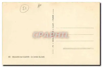 O Jardim do Jard — Chalons-sur-Marne — C.A.P. — n°181 — Verso