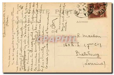 Poitiers — Kościół św. Radegondy — wydawca P. R. P. — Rewers