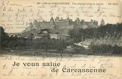 Cidade de CARCASSONNE — Vista geral tirada ao sudeste — ND Fot. n°102