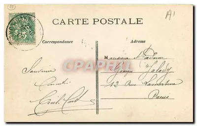 Dreux — Hotel de Ville (antigo sino de badalo) — M. Durvet, editor Dreux — Verso