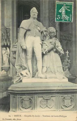 Capela de São Luís - Túmulo de Luís-Filipe — Dreux — Ch. Foucault, editor, Dreux