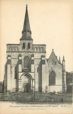 Igreja de Nantilly — Monumento histórico do século XI — A.P. (Saumur, Maine-et-Loire)