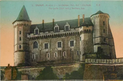 Saumur — O Castelo (Mon. hist.) lado Norte — A. P.