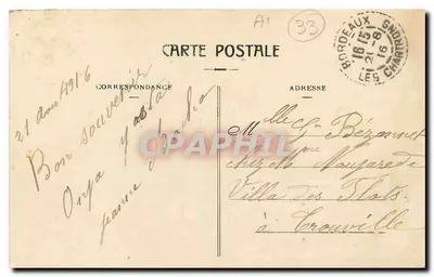 Bordeaux - Katedra i Wieża Pey-Berland - S.V.I. — Rewers