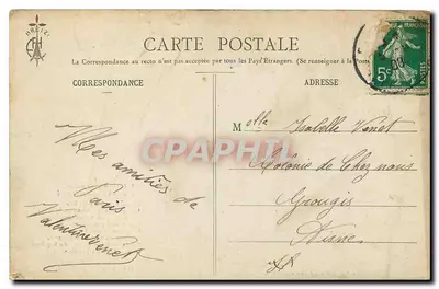 O Pequeno Navio — As Canções de Botrel ilustradas por E. Hamon — n° 2718 — Verso