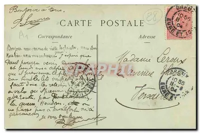 Dreux — Capela de São Luís, o Túmulo de Luís-Filipe — Coleção dos Magasins Réunis — Verso