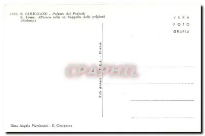 S. Gimignano - Pałac Podestę - Fresk Sodomy — Rewers