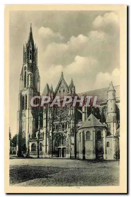 Senlis — Fachaça Ocidental da Catedral — 1er Arts Photomécanique, Paris