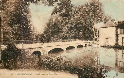 CPA Nonancourt Eure Le Pont Vert