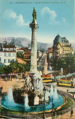 MARSEILLE - A Fonte Cantini A T — Edição Artística A. Tardy