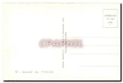 Lourdes i Kolejna łańcuchów Pireneusów — panoramiczny widok szczytów — Wydawnictwo Quinault — Rewers